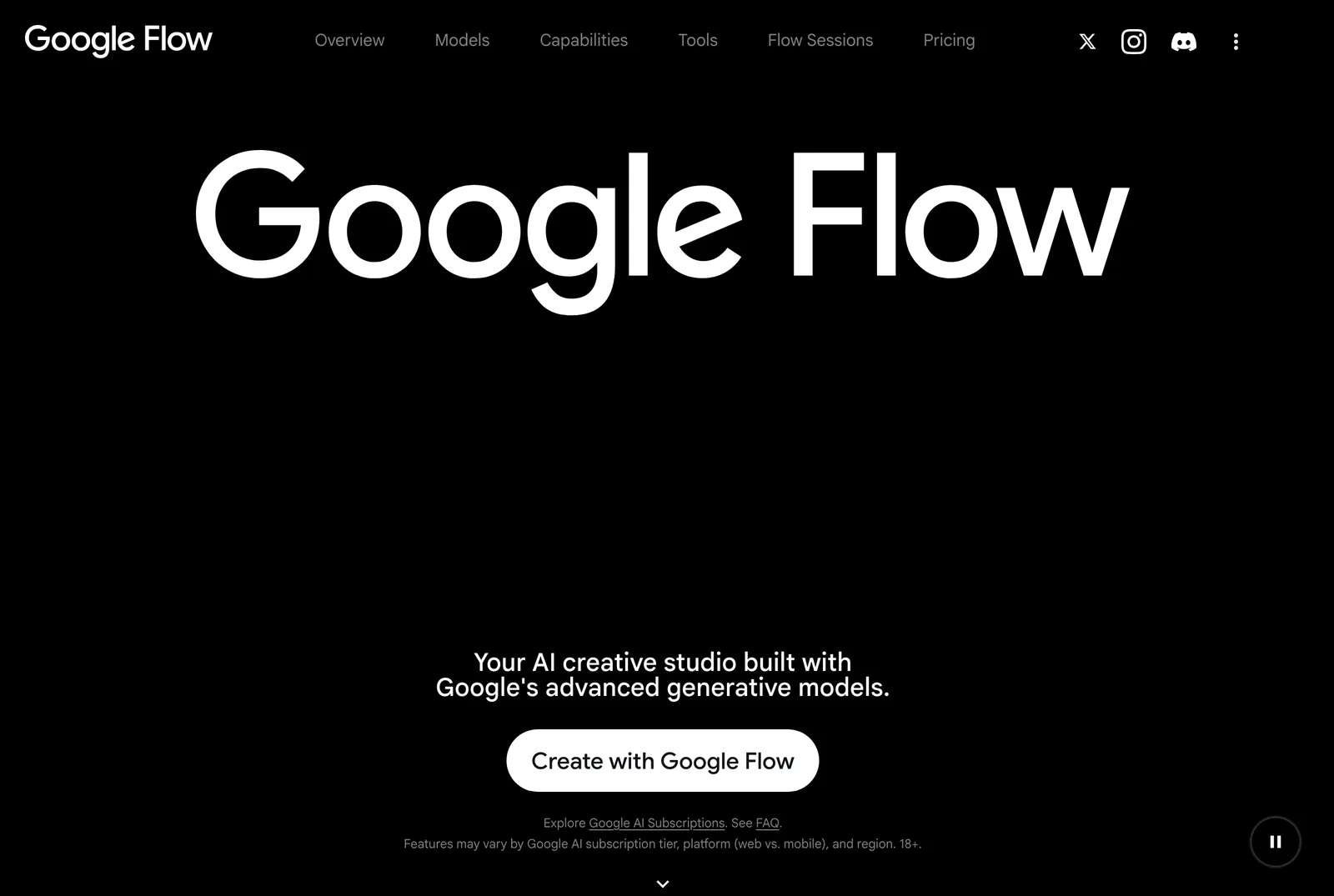 страница Google Flow